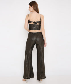 Iron Bell Bottoms with Long Side Slits