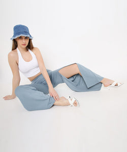 Frozen Bootleg Front Slit Pants