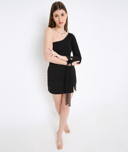 Black Handana Cocktail Dress