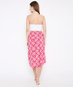 Pink Paisley Sarong Skirt