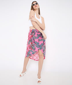 Pink Paisley Sarong Skirt