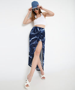 Navy PreKnot Dancer Skirt