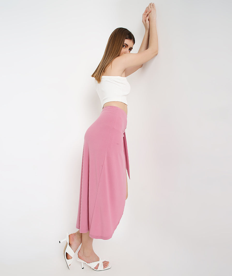 Pink Wrapped Skirt