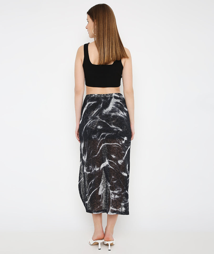 Wraparound Black Skirt