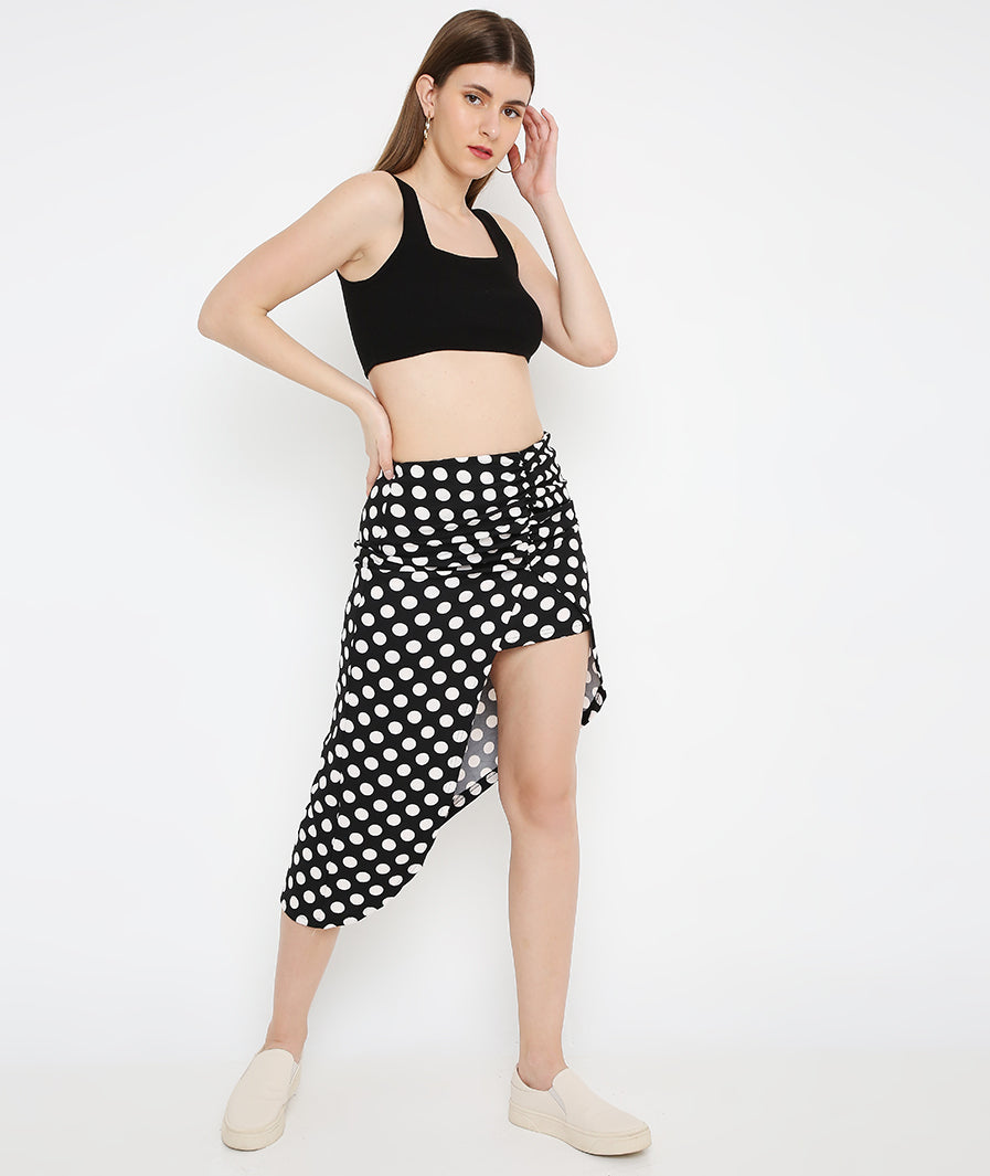 Polka Dots Midi Skirt