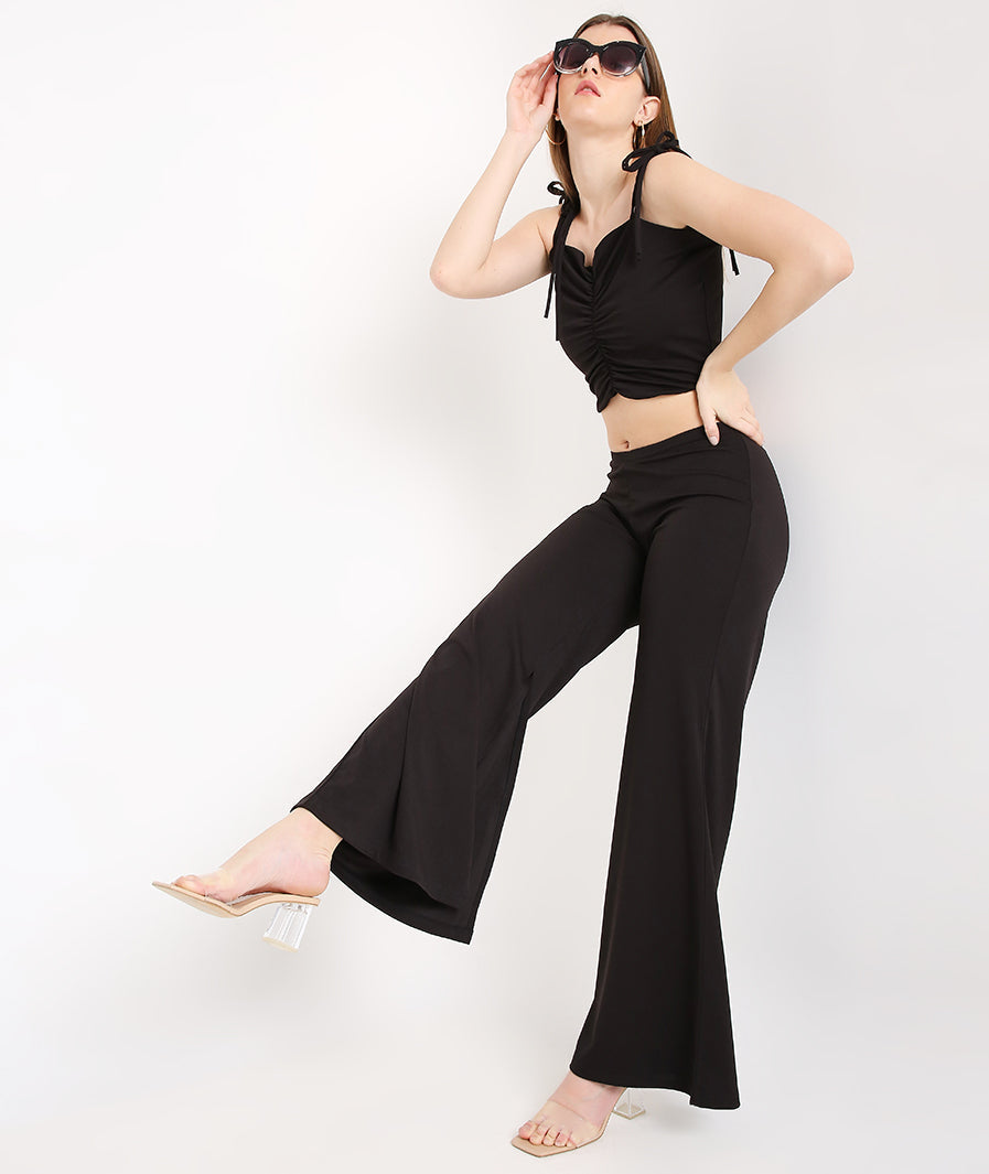 Black Trousers with Side Vents