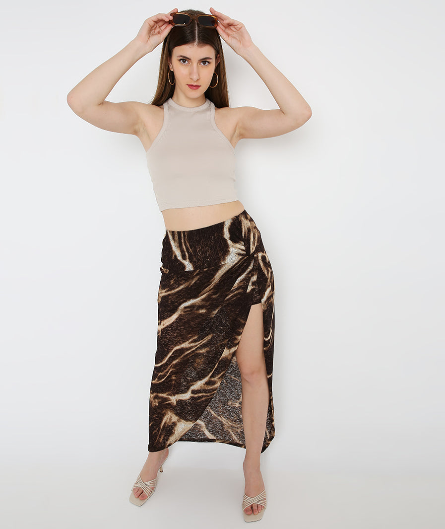 Coffee PreKnot Dancer Skirt