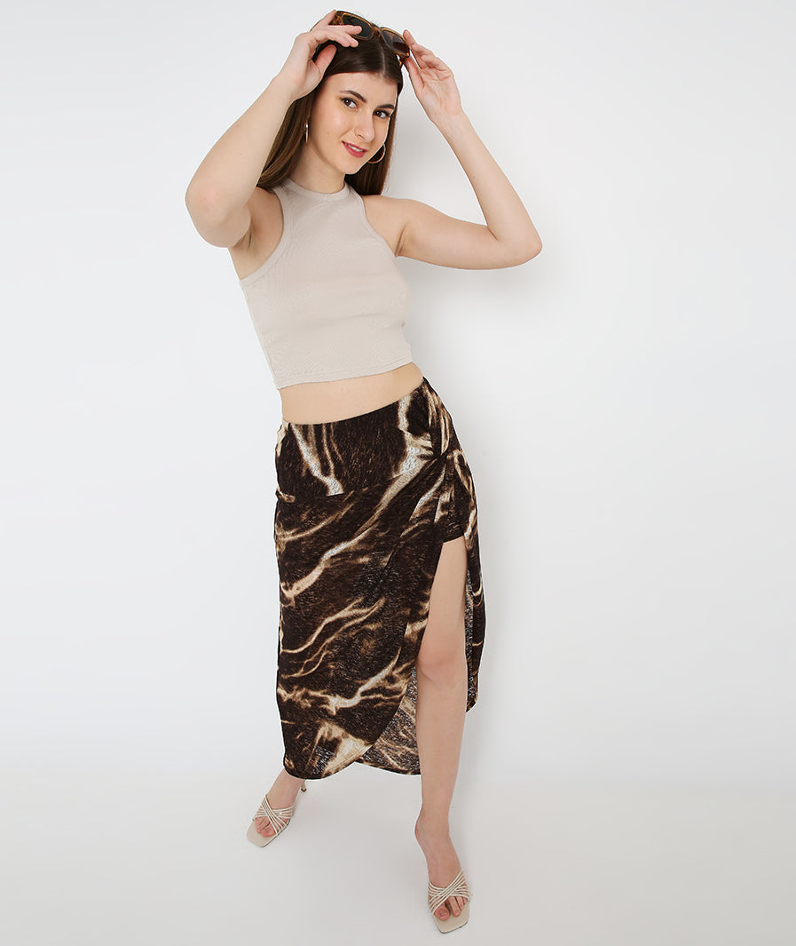 Coffee PreKnot Dancer Skirt