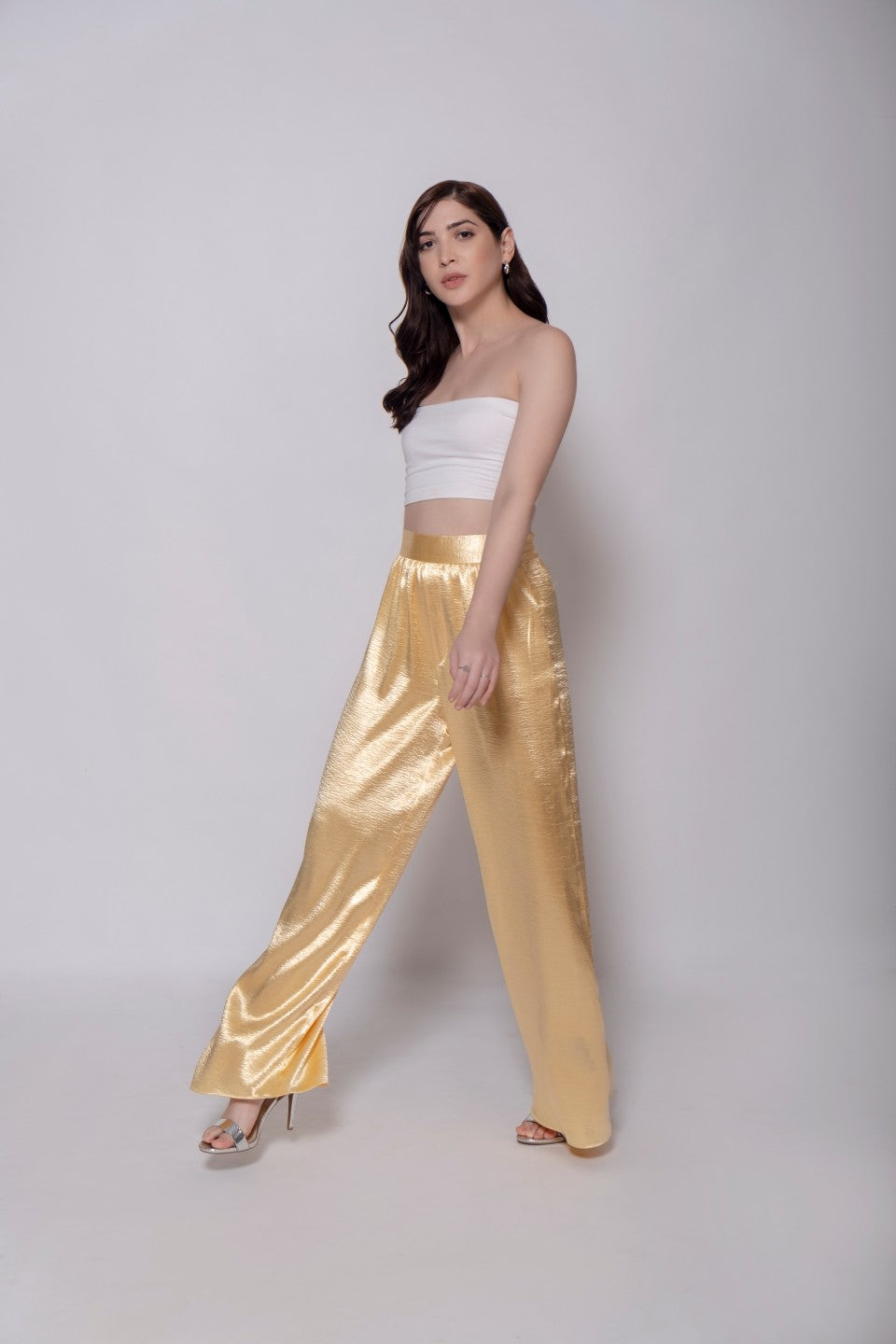 Gold Metallic Pants