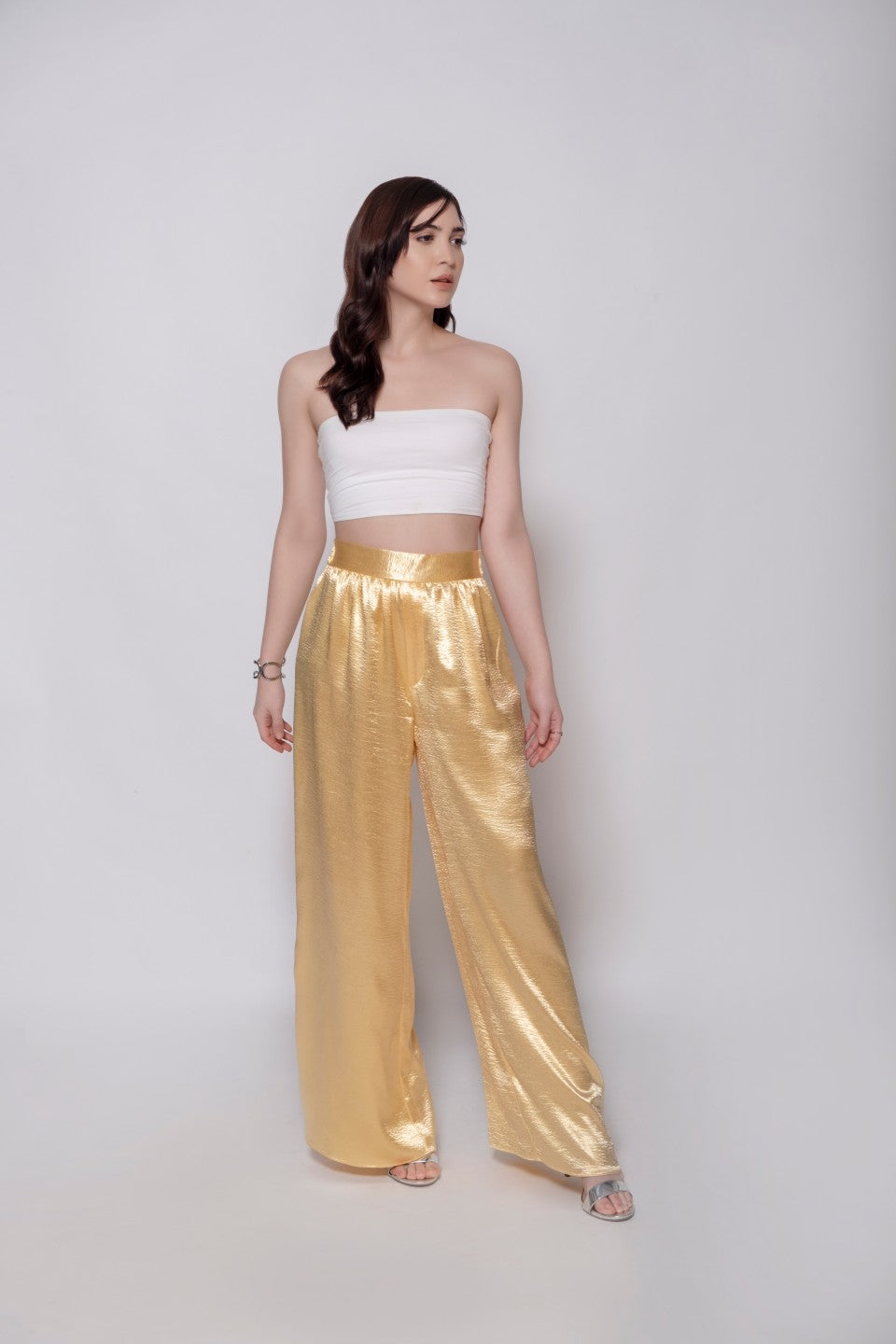 Gold Metallic Pants