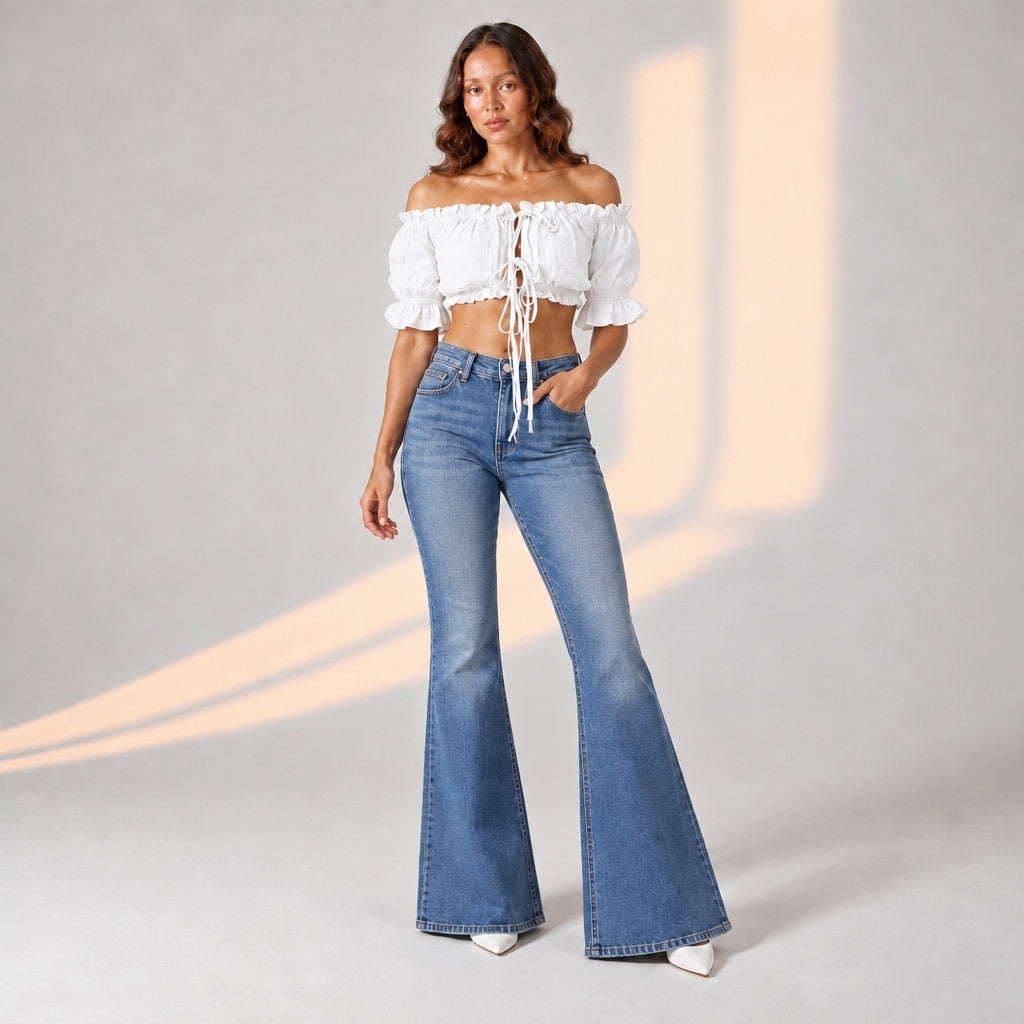 White off shoulder crop top. Ruched tie front blouse. Puff sleeve crop top. European fit crop top. Drawstring front crop top. Boho chic white top. Summer crop top. Off shoulder ruched top. Beach vacation top. European fit summer blouse. Bali fit top.