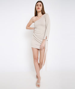 Champagne Handana Cocktail Dress